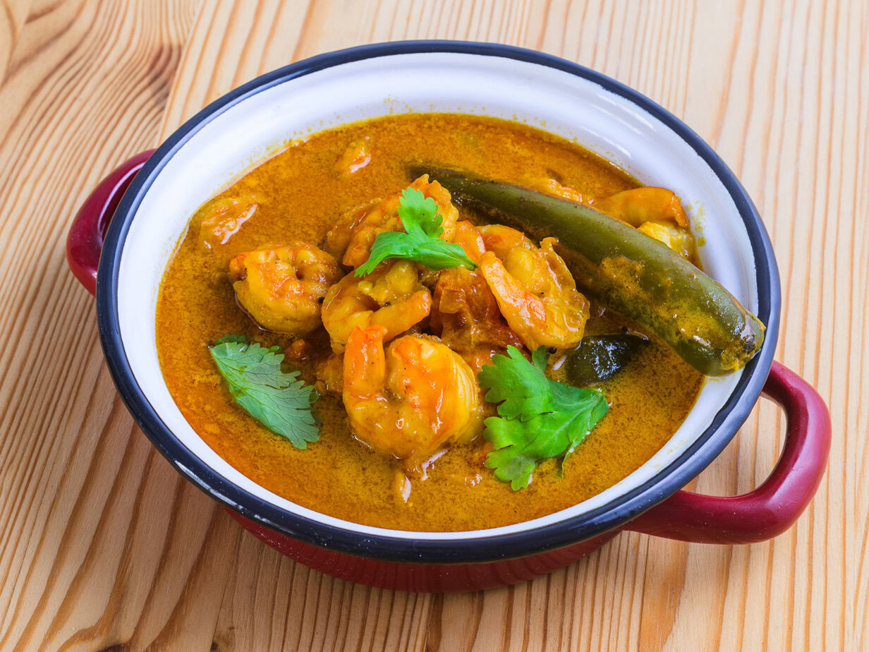 Crevettes au curry coco - En-tete