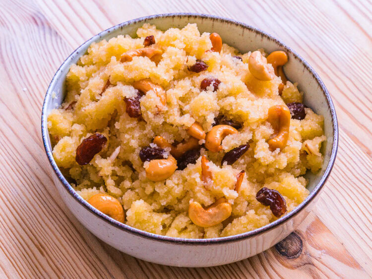 Halwa de semoule (sooji ka halwa) - En-tete