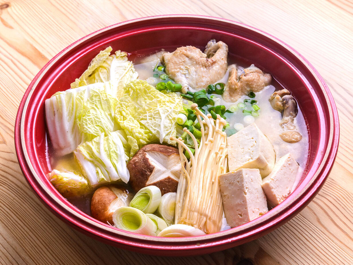 Mizutaki (fondue japonaise au poulet) - En-tete