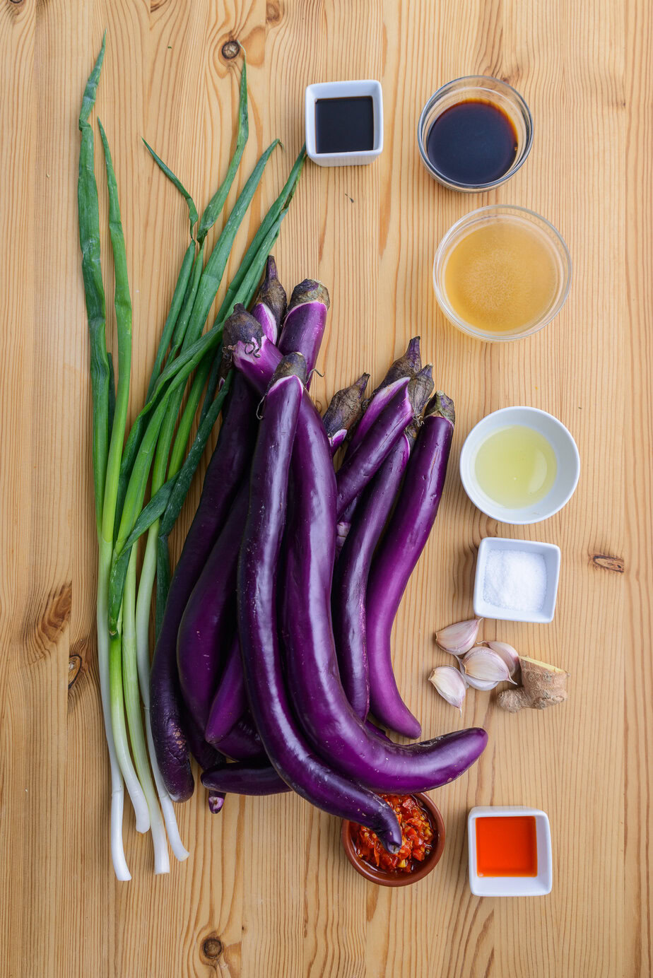 Aubergine à la chinoise - Ingrédients