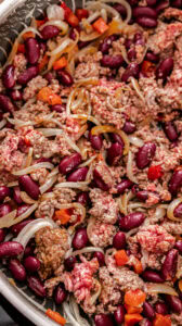 Chili con carne - Viande et haricots mélangés