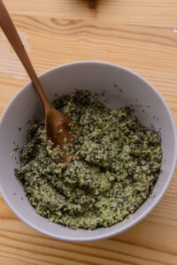 Curry de légumes - Mixer jusqu'à obtenir une pâte lisse.