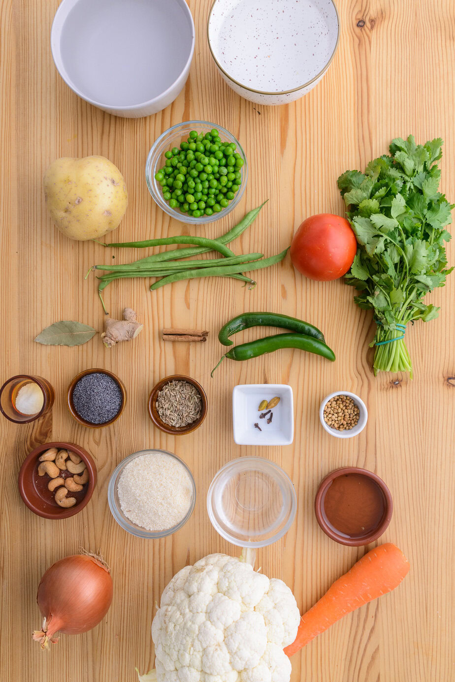 Curry de légumes - Ingrédients