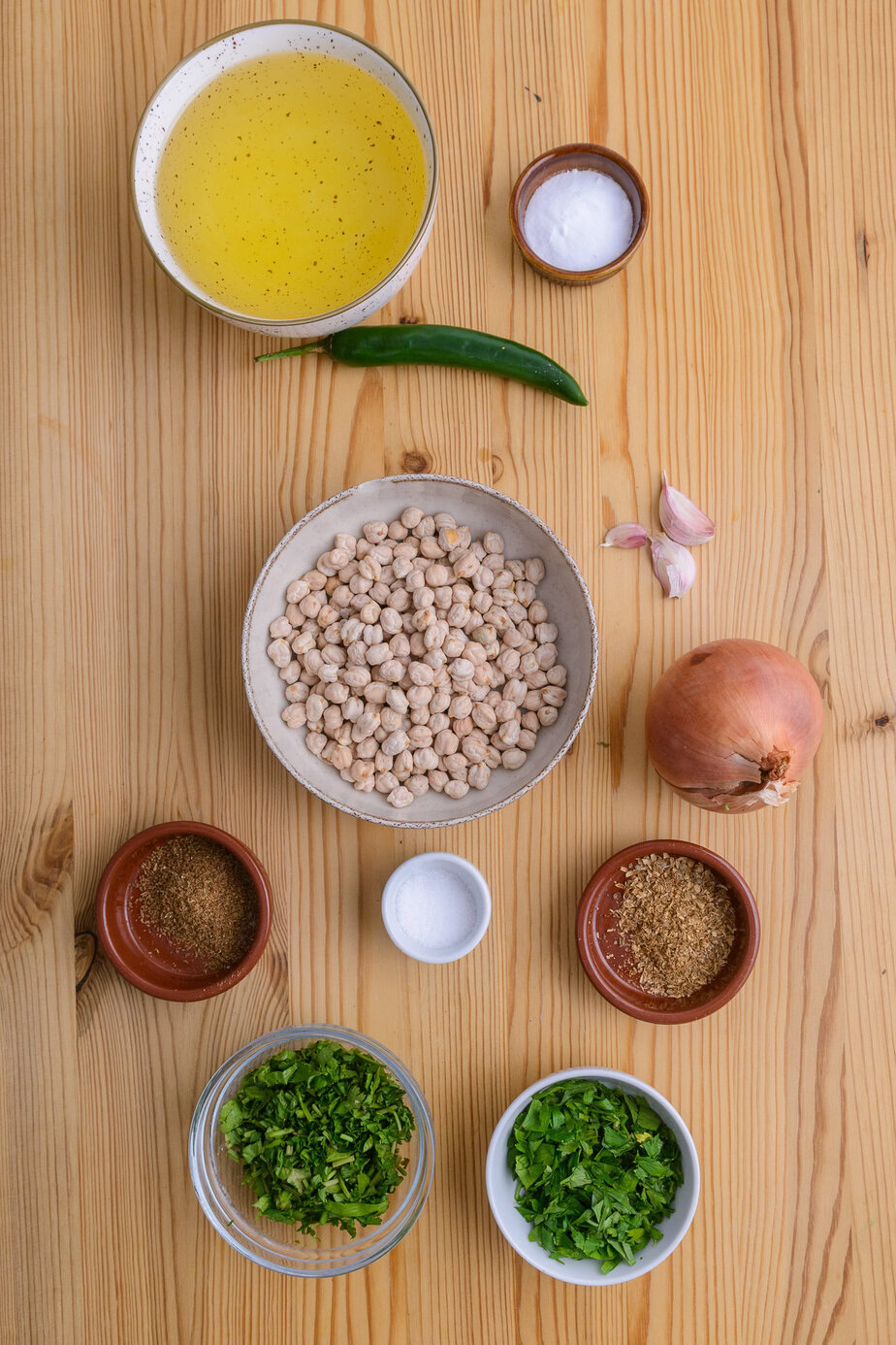 Falafels - Ingrédients