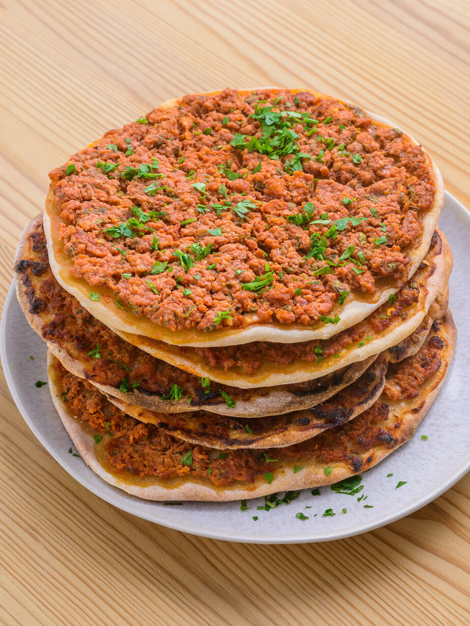 Lahmacuns empilés