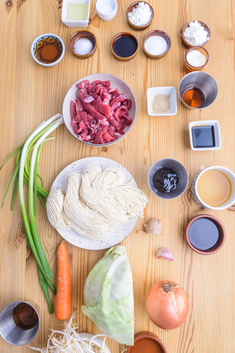 Lo mein - Ingrédients