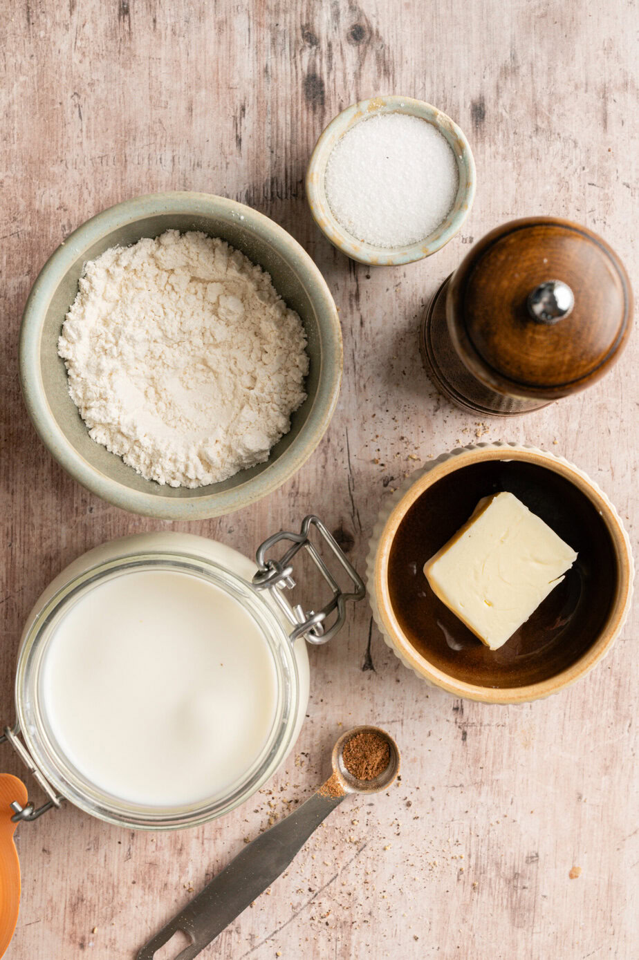 Sauce béchamel - Ingrédients