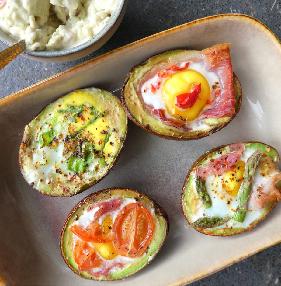 Avocat oeuf au four