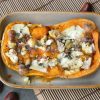 Butternut farcie au chèvre, ail rôti et châtaignes - En-tete
