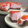 Gâteau aux fraises façon cheesecake - En-tete