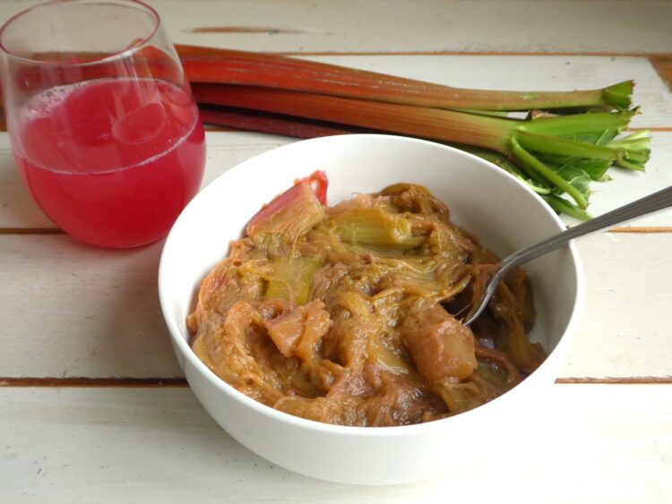 Compote de rhubarbe sans sucre - En-tete