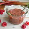 Confiture de rhubarbe aux graines de chia - En-tete