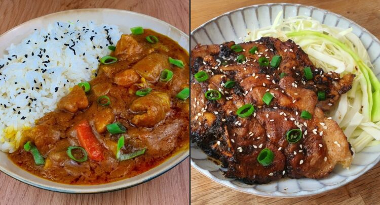 Curry japonais et shogayaki