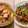 Curry massaman et pad prik gaeng