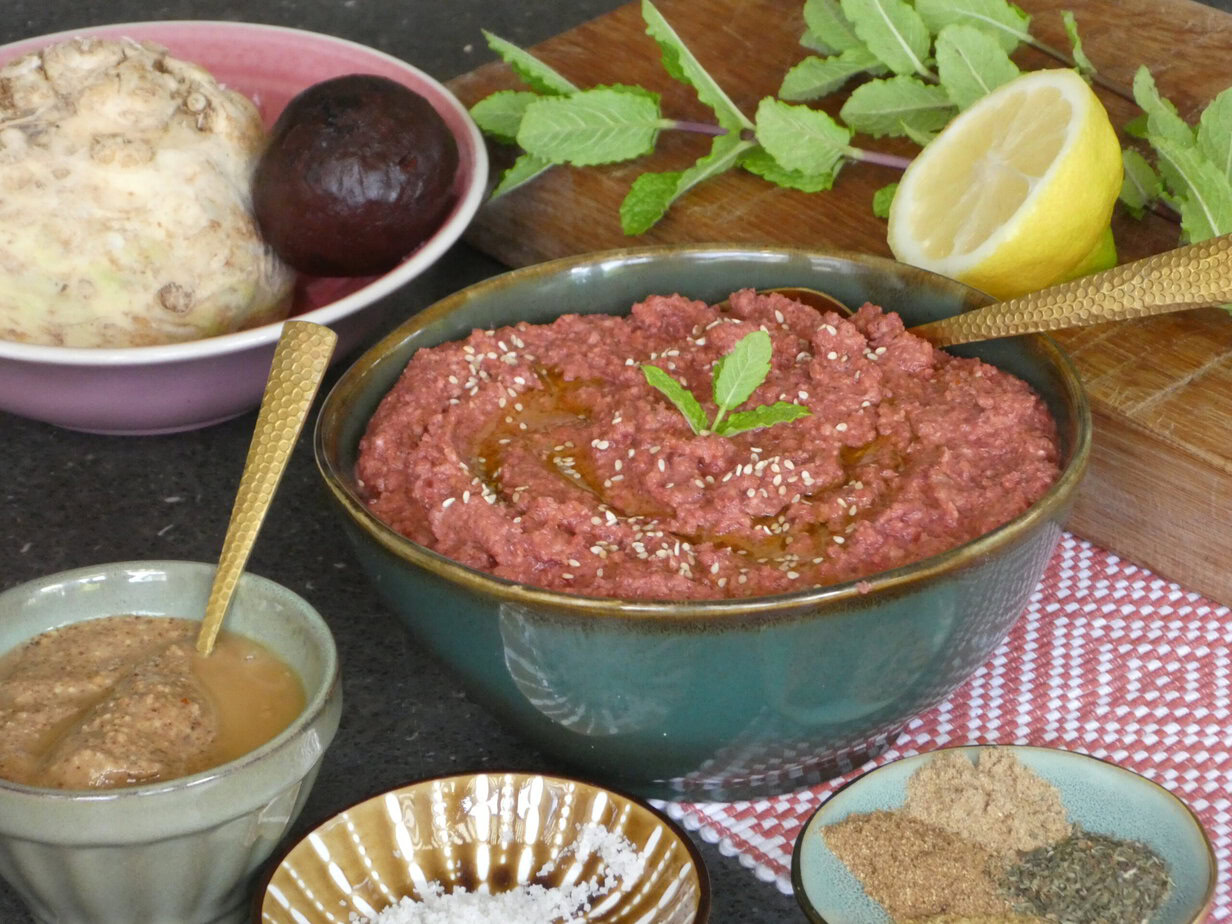 Houmous de betterave sans pois chiches