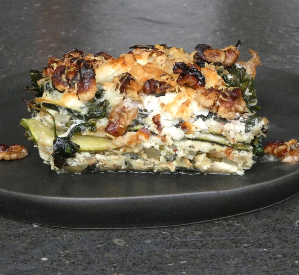 Lasagnes de courgettes aux épinards