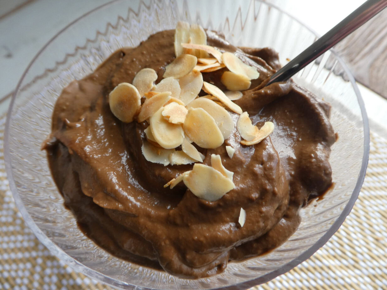 Mousse au chocolat à l'avocat - En-tete
