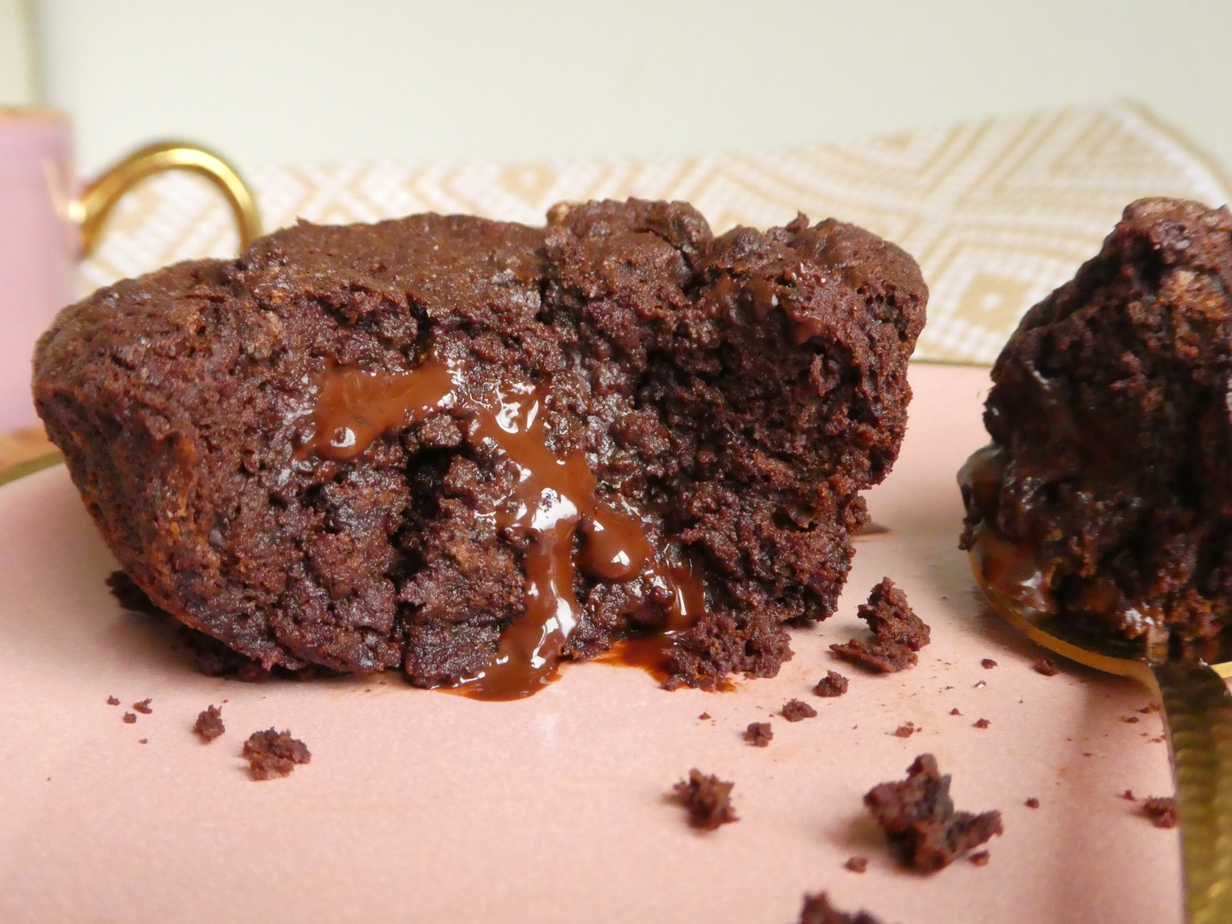 Muffins cœur coulant au chocolat keto