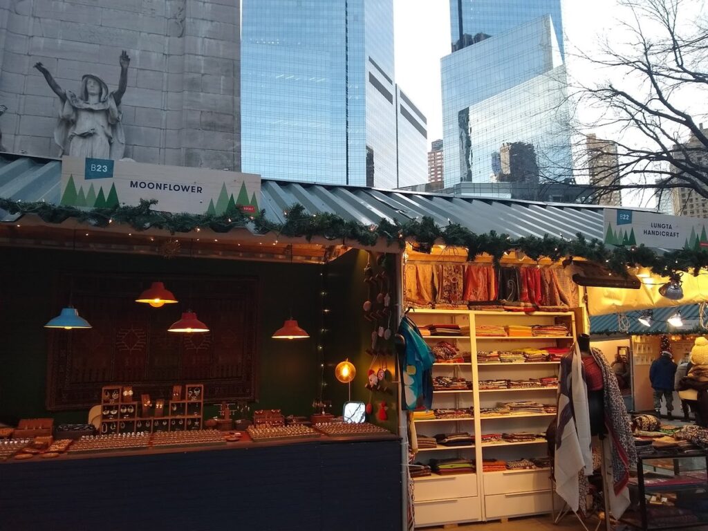 Columbus Circle Holiday Market, New York, décembre