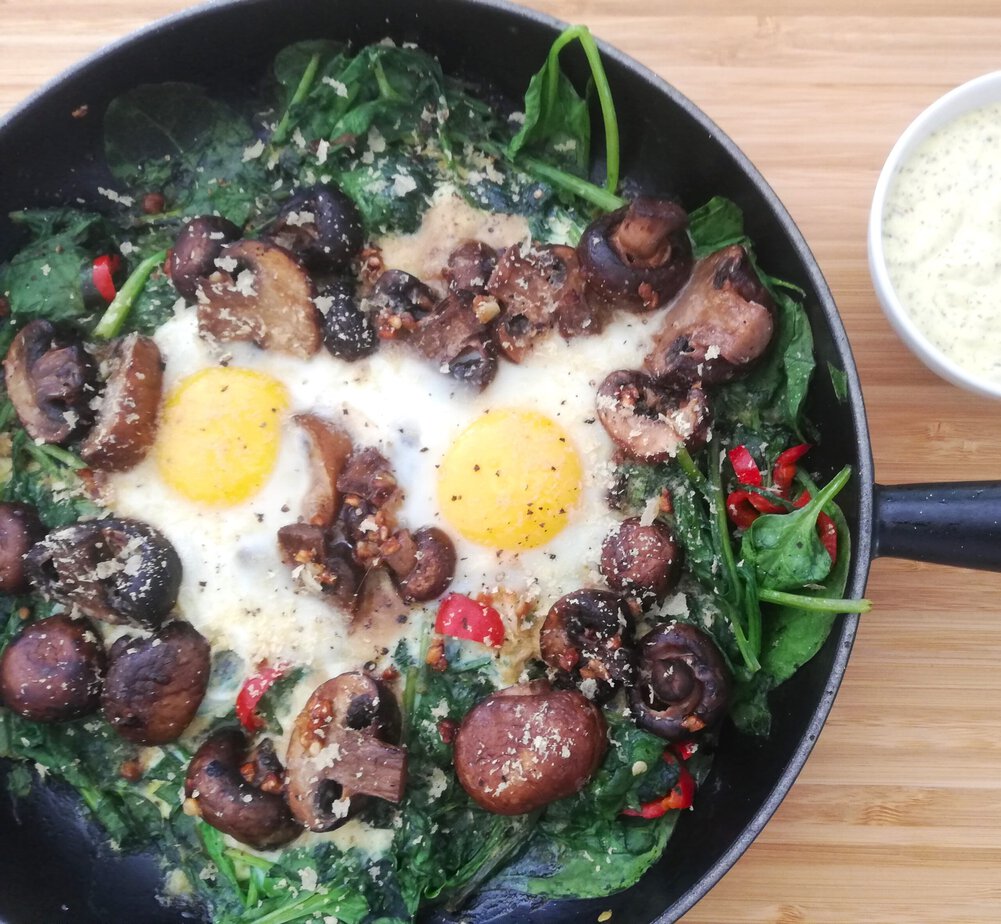 Œufs florentine à la poêle