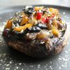 Champignons portobello farcis à l'aubergine et au citron confit - En-tete