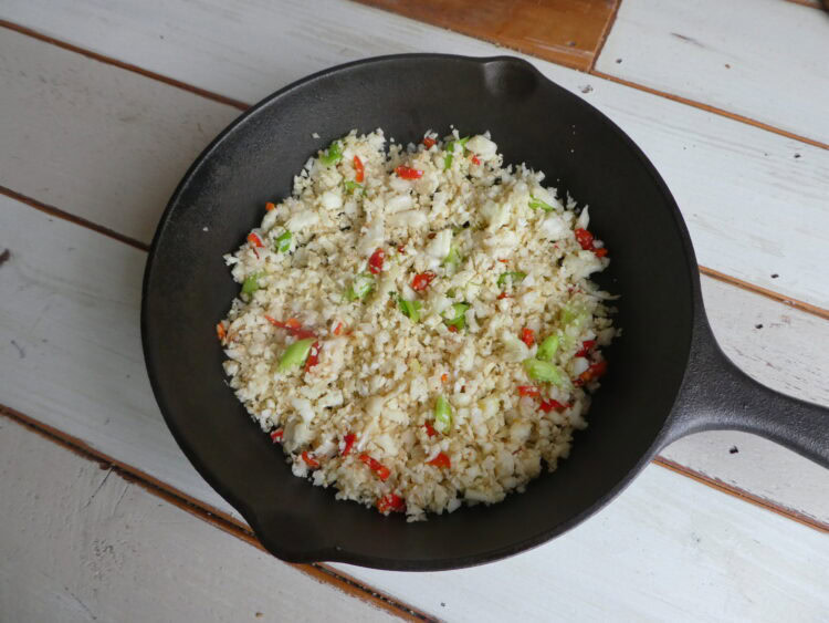 Riz de chou-fleur sauté (keto) - En-tete