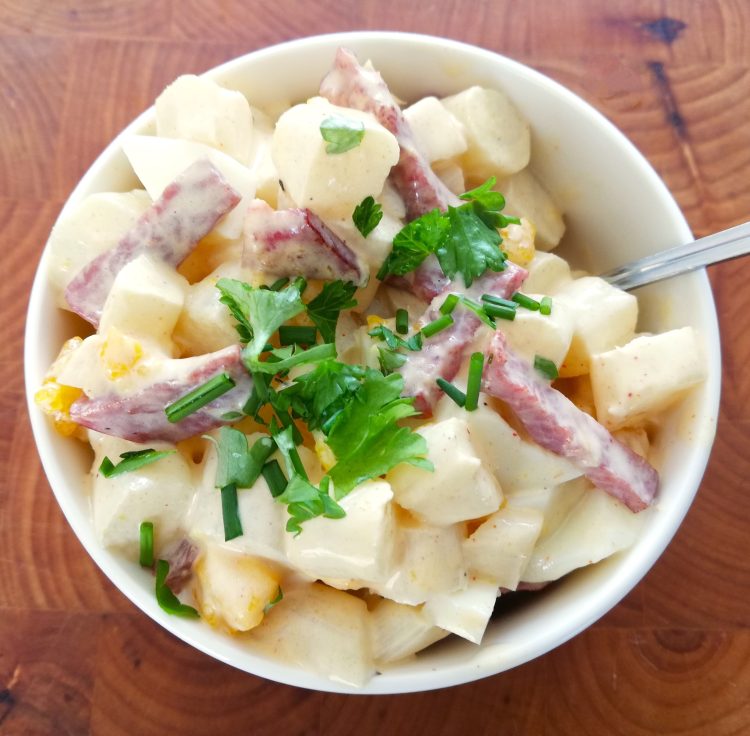 Salade d'asperges aux oeufs et au jambon - En-tete
