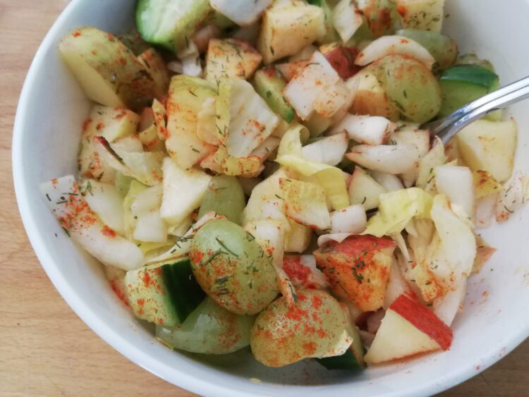 Salade d'endives aux pommes - En-tete