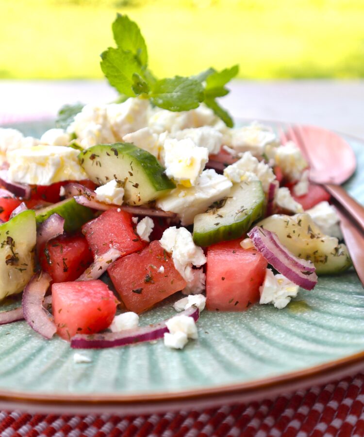 Salade de pastèque à la feta - En-tete