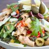 Salade de pâtes au thon, poivrons grillés et anchois - En-tete