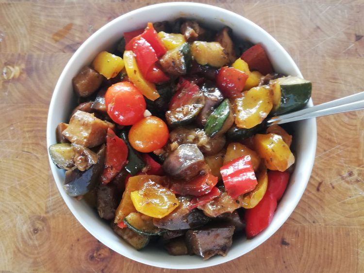 Salade méditerranéenne de légumes grillés - En-tete
