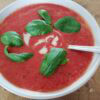 Soupe de betteraves à la tomate et au basilic - En-tete