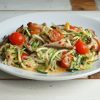 Spaghetti de courgette aux champignons et tomates cerises - En-tete