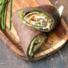 Wrap aux graines de lin, salade d'œufs et jambon cru (keto) - En-tete