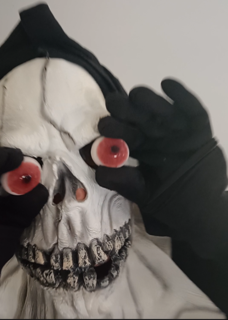 Yeux d'Halloween, dessert fraise et lait de coco - En-tete